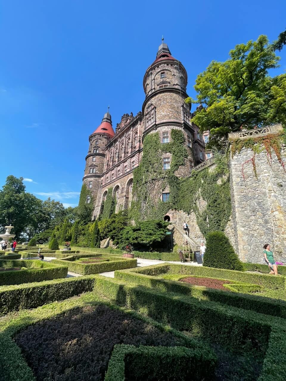 Zamek Książ - zamkowe ogrody - foto PLN Design