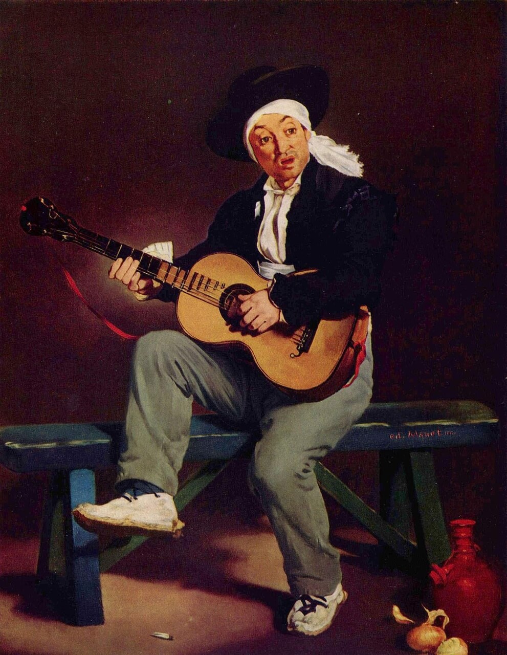 Édouard Manet - Gitarzysta (Hiszpański śpiewak)