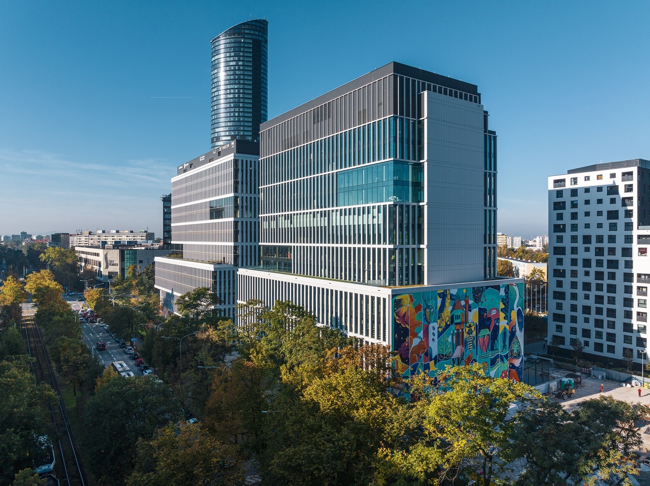 Gigantyczny mural w centrum Wrocławia, który oczyszcza powietrze - projekt Zuzanna Wollny