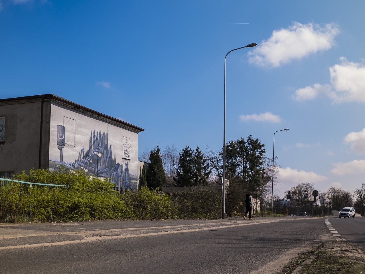 Nowy mural przy ul. Dąbrowskiego 341 w Poznaniu - WALLS FOR ART - Biosme x Brocki