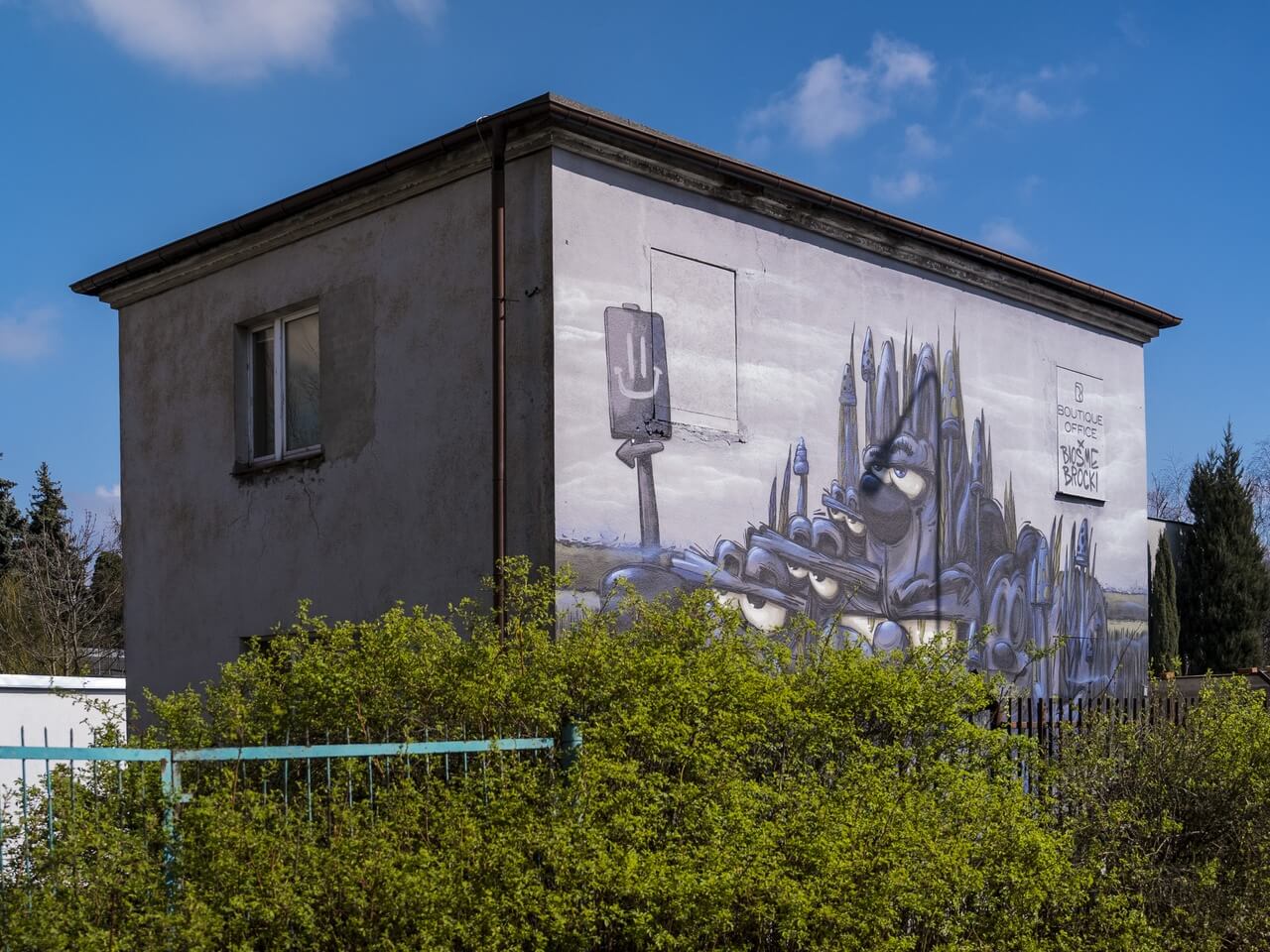 Nowy mural przy ul. Dąbrowskiego 341 w Poznaniu - WALLS FOR ART - Biosme x Brocki