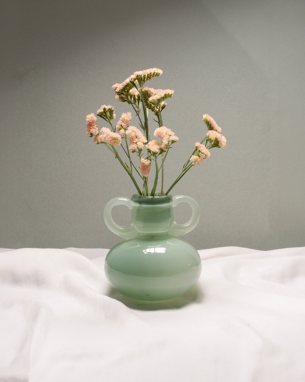 OOG Glass Vase - 03 sage green light - Alicja Hajkowicz-Rudzka