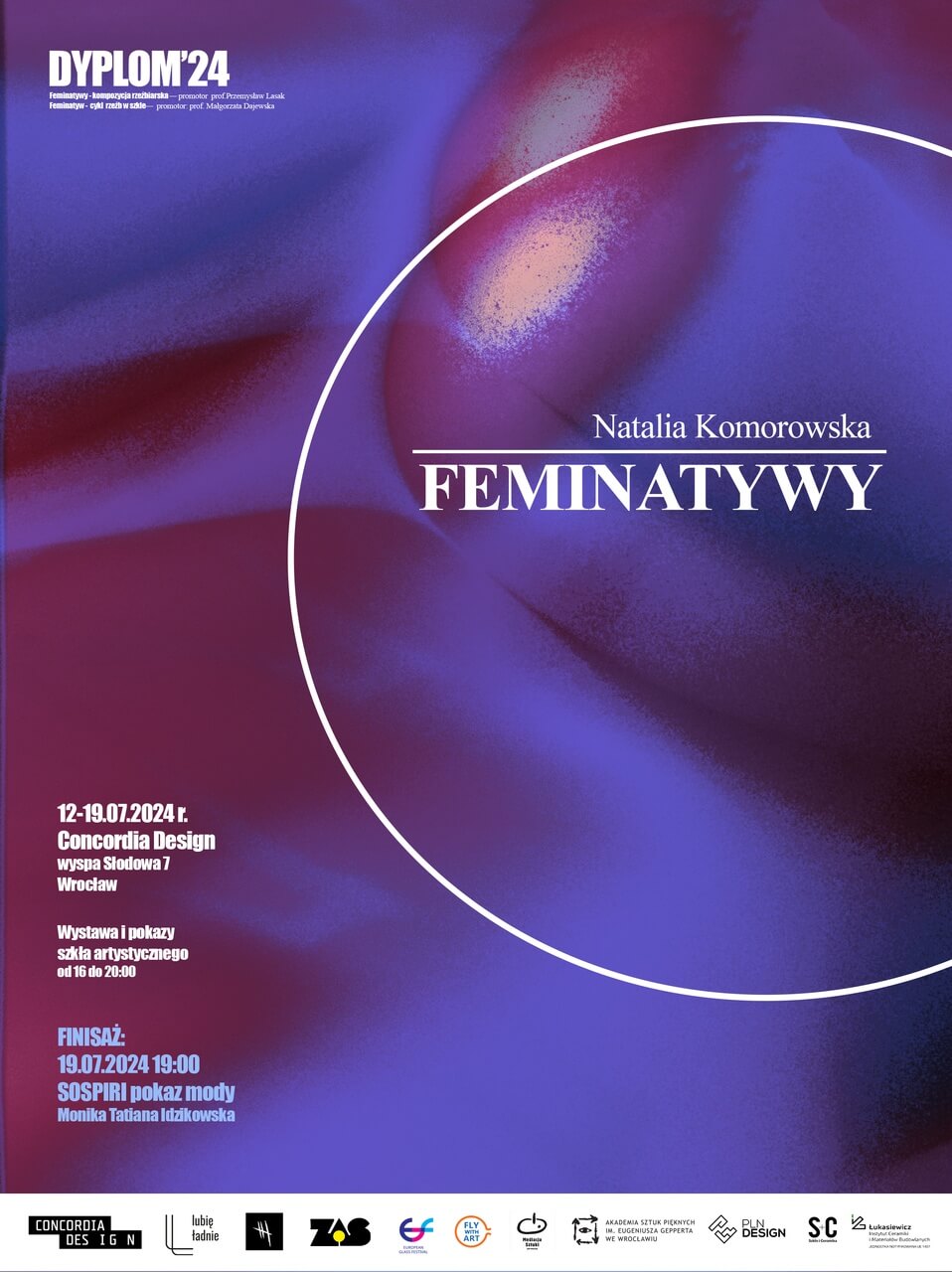 Wystawa dyplomowa „Feminatywy” Natalii Komorowskiej 