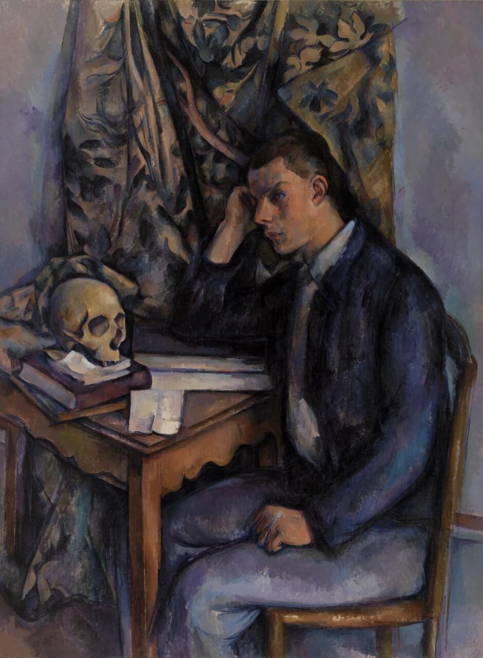 Paul Cezanne – Młody mężczyzna i czaszka - Jeune homme à la tête de mort