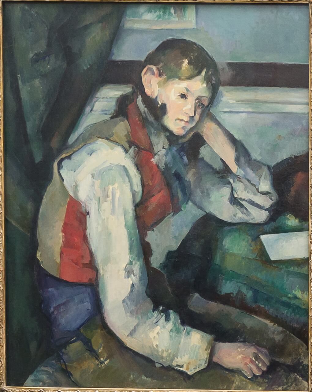 Paul Cezanne – Chłopiec w czerwonej kamizelce - Le Garçon au gilet rouge