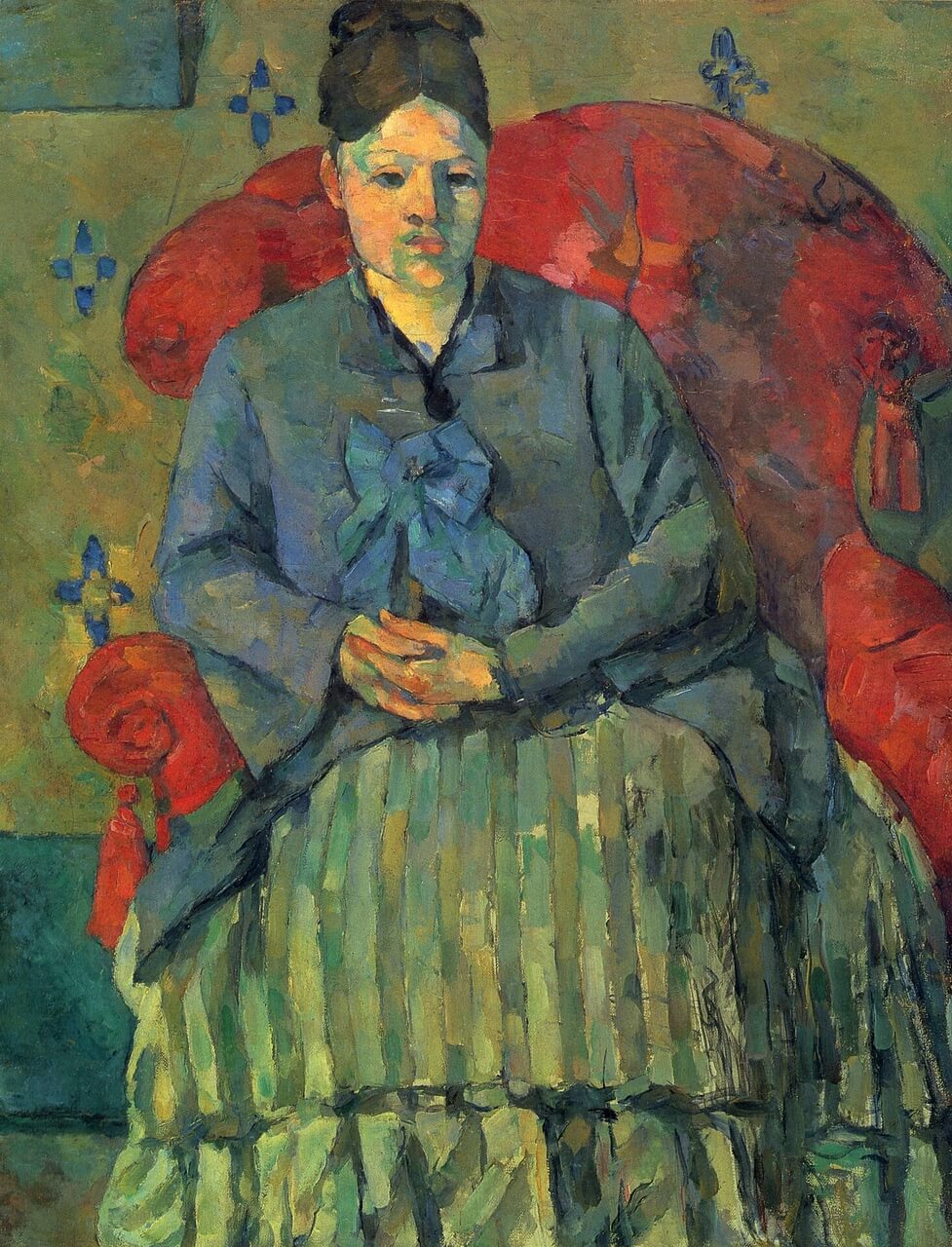 Paul Cezanne – Portret pani Cézanne w czerwonym fotelu - Madame Cézanne dans un fauteuil rouge