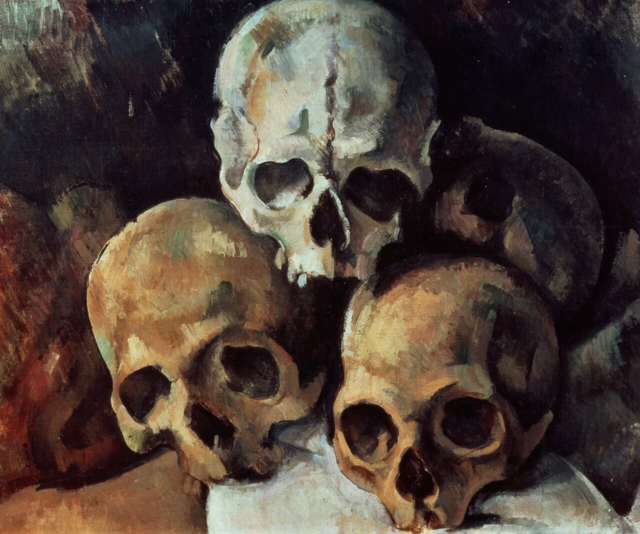 Paul Cezanne – Piramida czaszek - Pyramid of skulls