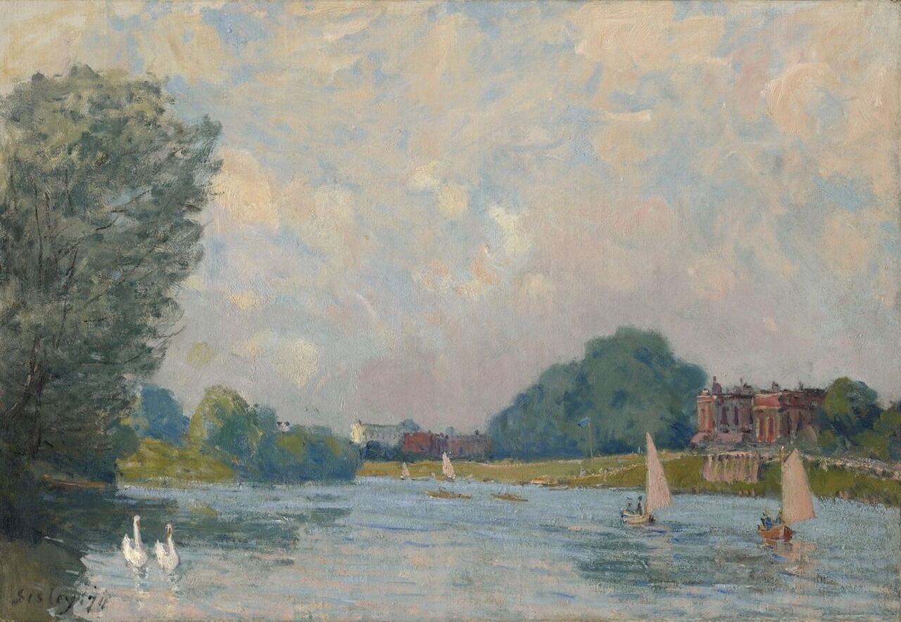 Alfred Sisley – Tamiza w Hampton Court