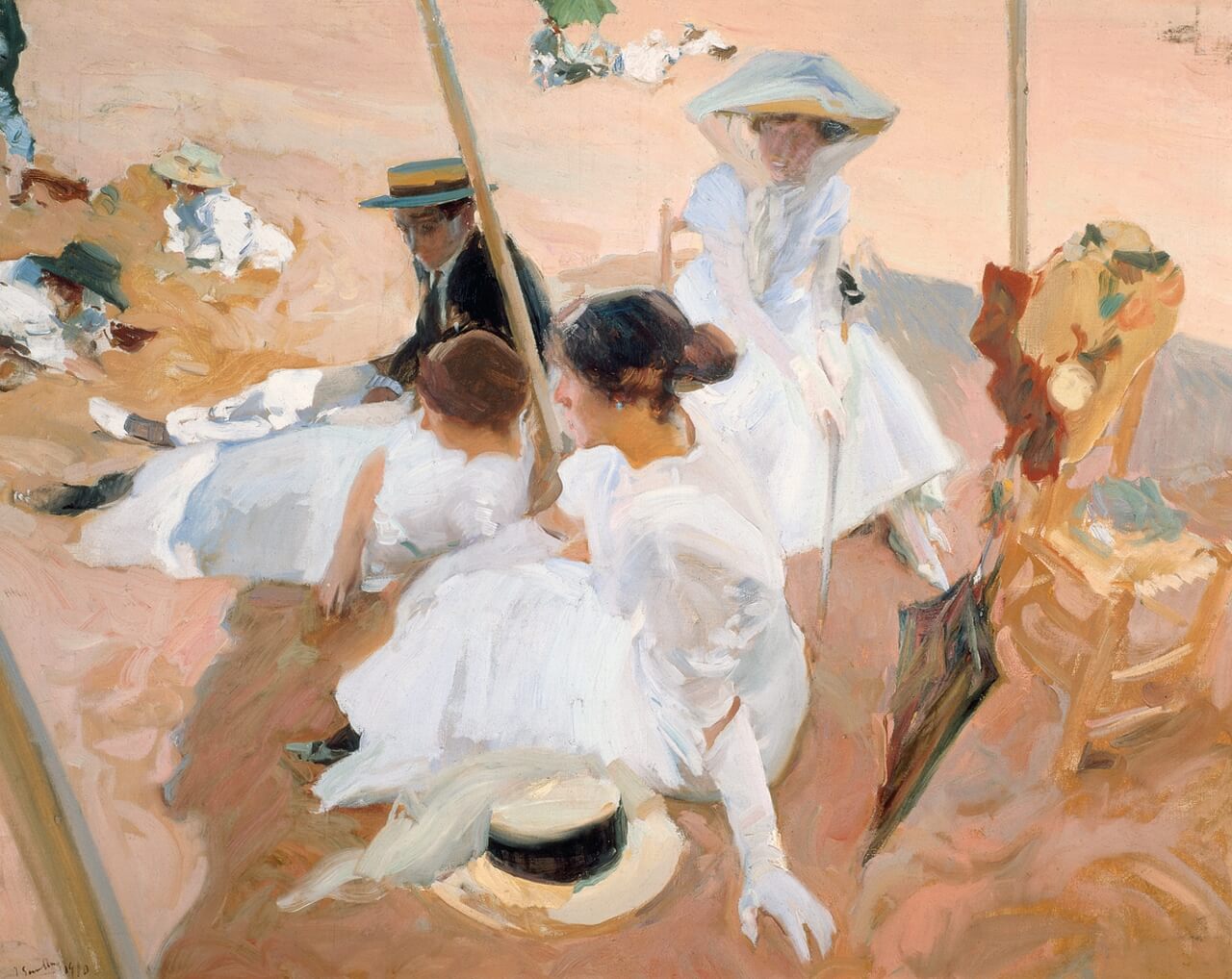 Joaquín Sorolla – Bajo el toldo