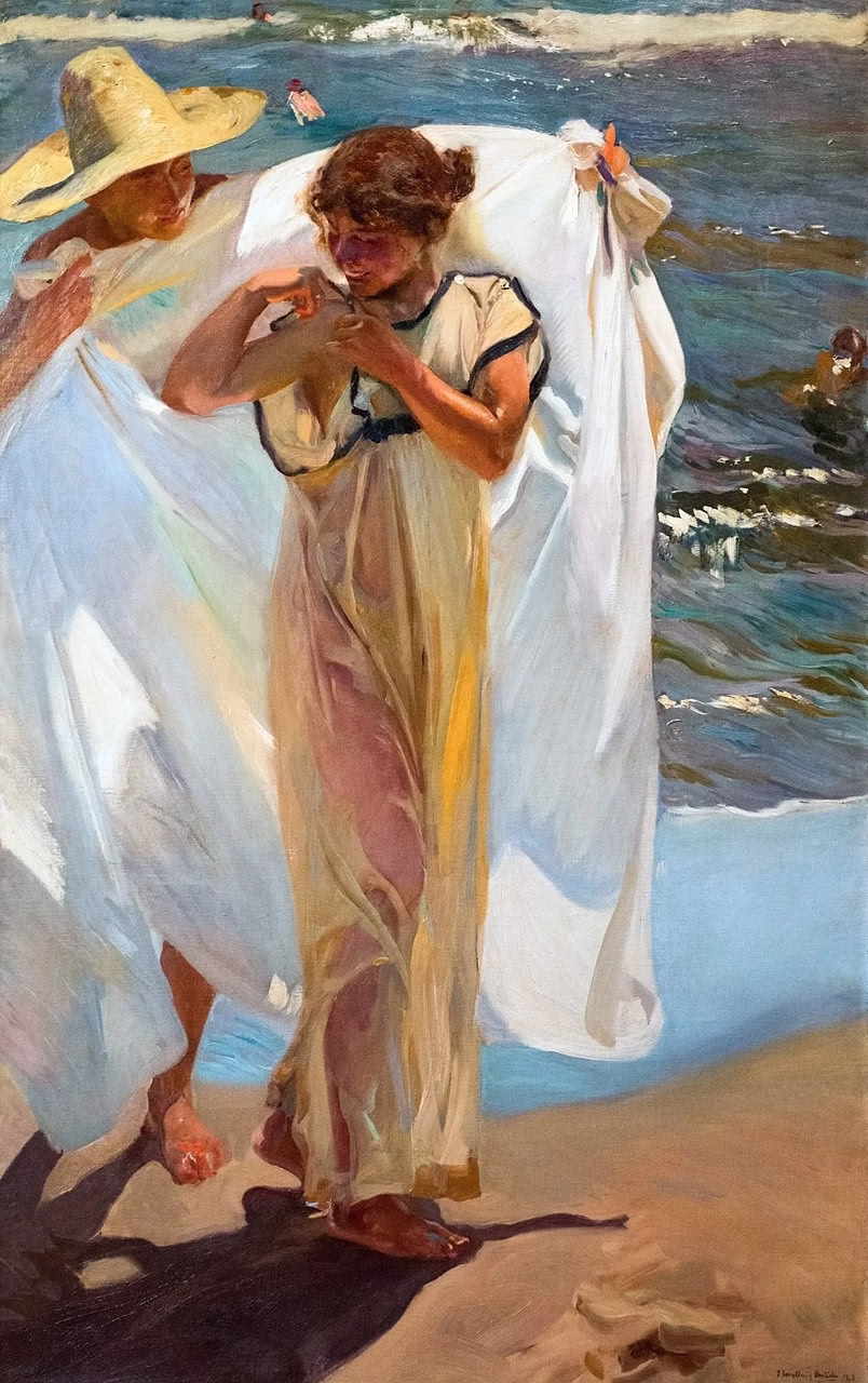 Joaquín Sorolla – Po kąpieli