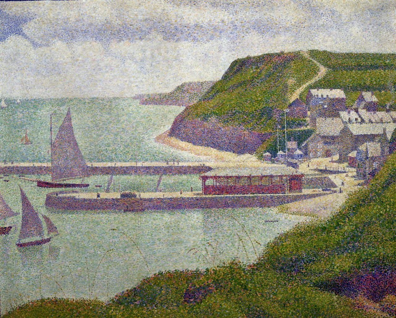 Georges Seurat – Harbour at Port-en-Bessin at High Tide