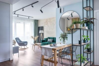 Aneks kuchenny - 71-metrowe mieszkanie - projekt Good Vibes Interiors