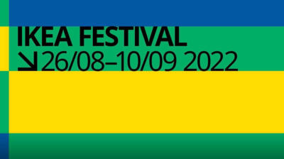 Kolorowy plakat IKEA Festival 2022 z datami wydarzenia.