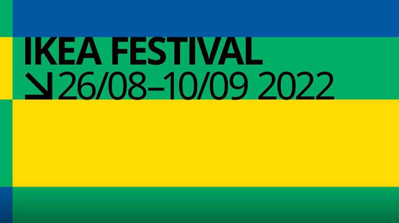 Kolorowy plakat IKEA Festival 2022 z datami wydarzenia.