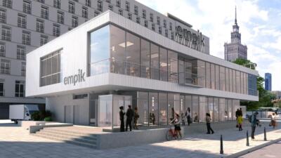 Nowoczesny, przeszklony budynek w centrum miasta. Architektura i styl!