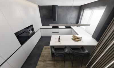 O.S.A design i luksusowy apartament w monochromatycznej odsłonie
