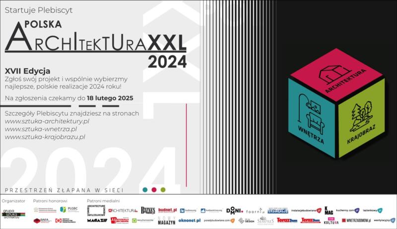 Plebiscyt Polska Architektura XXL 2024 - czas na zgłoszenia realizacji