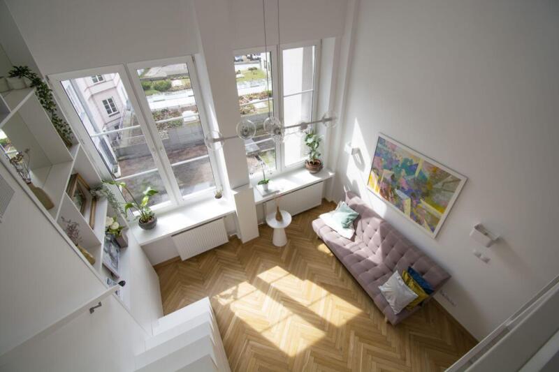 Pied-Ã -terre w stylu japandi na warszawskiej starówce - projekt Studio HOKA