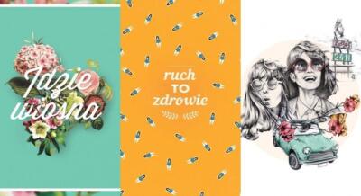 Plakaty Wall-being i wiosna na ścianach -