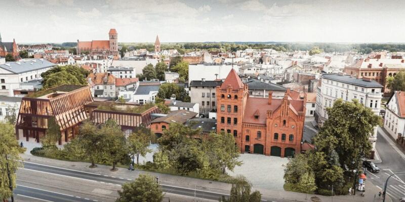 Historyczna architektura miasta w harmonii z nowoczesnym designem.