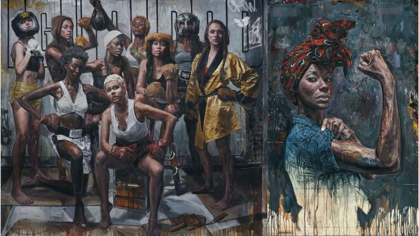 Tim Okamura i olejne obrazy przedstawiające kobiecą siłę - GIRL – ILLA WARFAIR