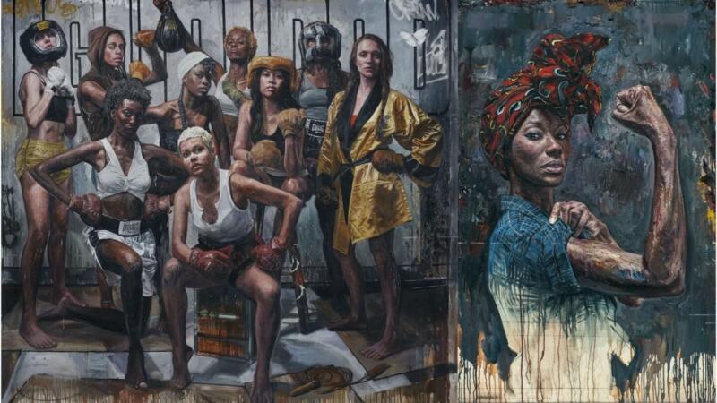 Tim Okamura i olejne obrazy przedstawiające kobiecą siłę - GIRL – ILLA WARFAIR