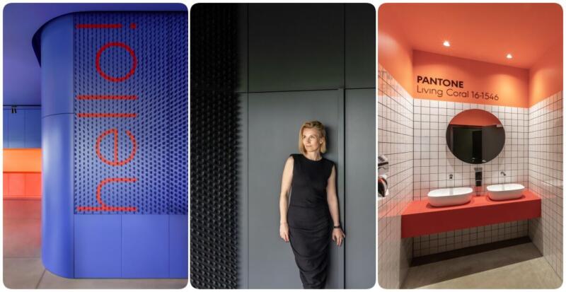 1. Futurystyczna przestrzeń z niebieską architekturą.
2. Elegancka aranżacja w minimalistycznym wnętrzu.
3. Nowoczesna łazienka z kolorem Pantone Living Coral.