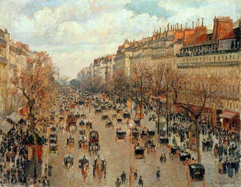 Camille Pissarro – Le Boulevard de Montmartre, Matinée de Printemps
