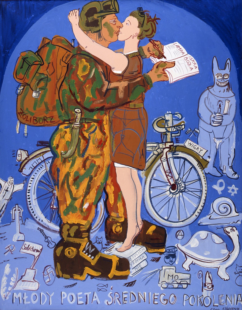 Edward Dwurnik - Cykl sportowcy - Młody poeta średniego pokolenia