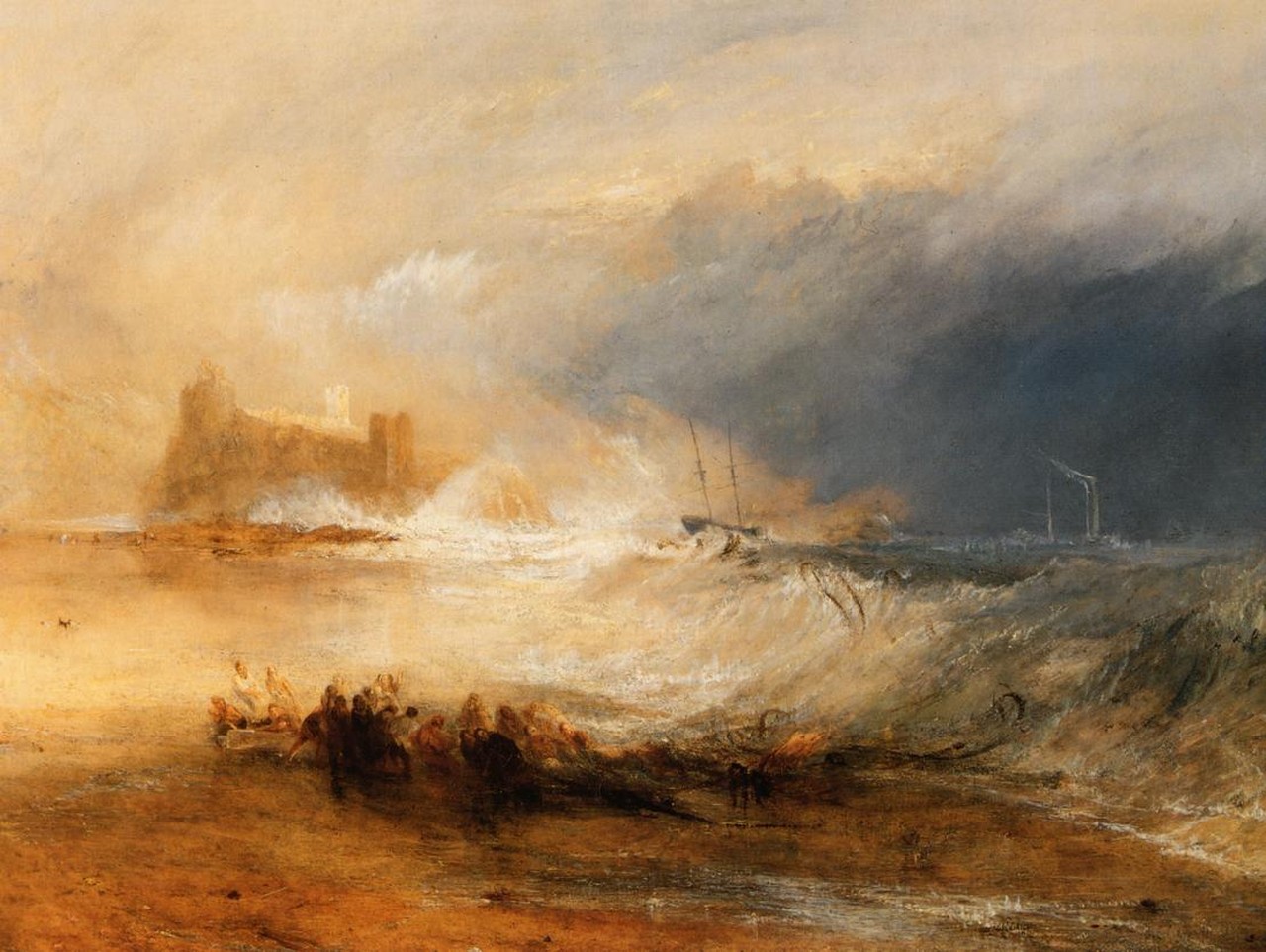 Joseph Mallord William Turner – Wybrzeże Northumberland - Wreckers Coast of Northumberland