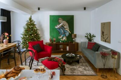 #wspierampolskidesign - mieszkanie w stylu modern-classic ze świątecznym akcentem