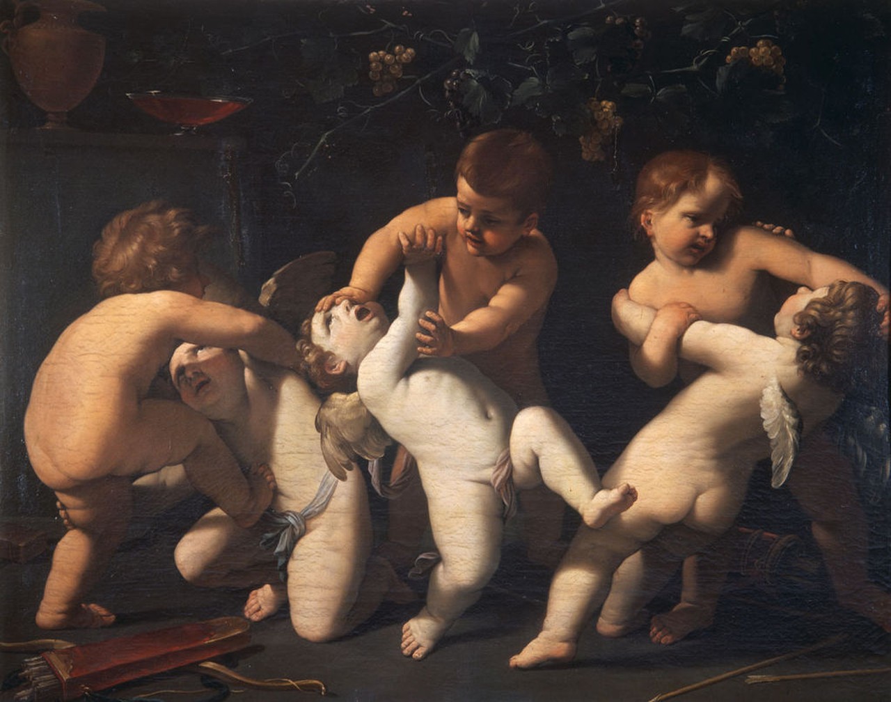 Guido Reni - Cupids Fighting Putti