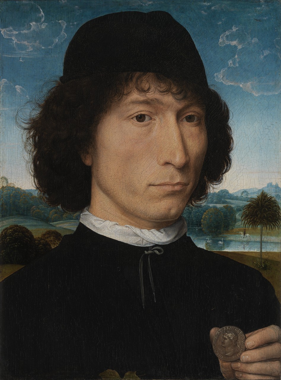 Hans Memling – Portrait of a Man with a Roman Medal