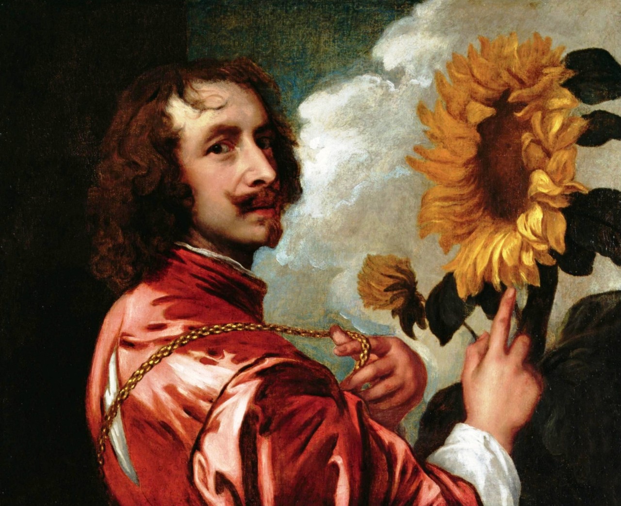 Anthony van Dyck – Self-portrait with a Sunflower