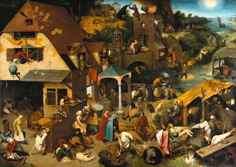 Pieter Bruegel starszy – Nederlandse Spreekwoorden