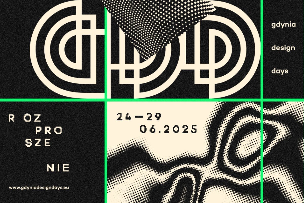 Minimalistyczny plakat Gdynia Design Days 2025.