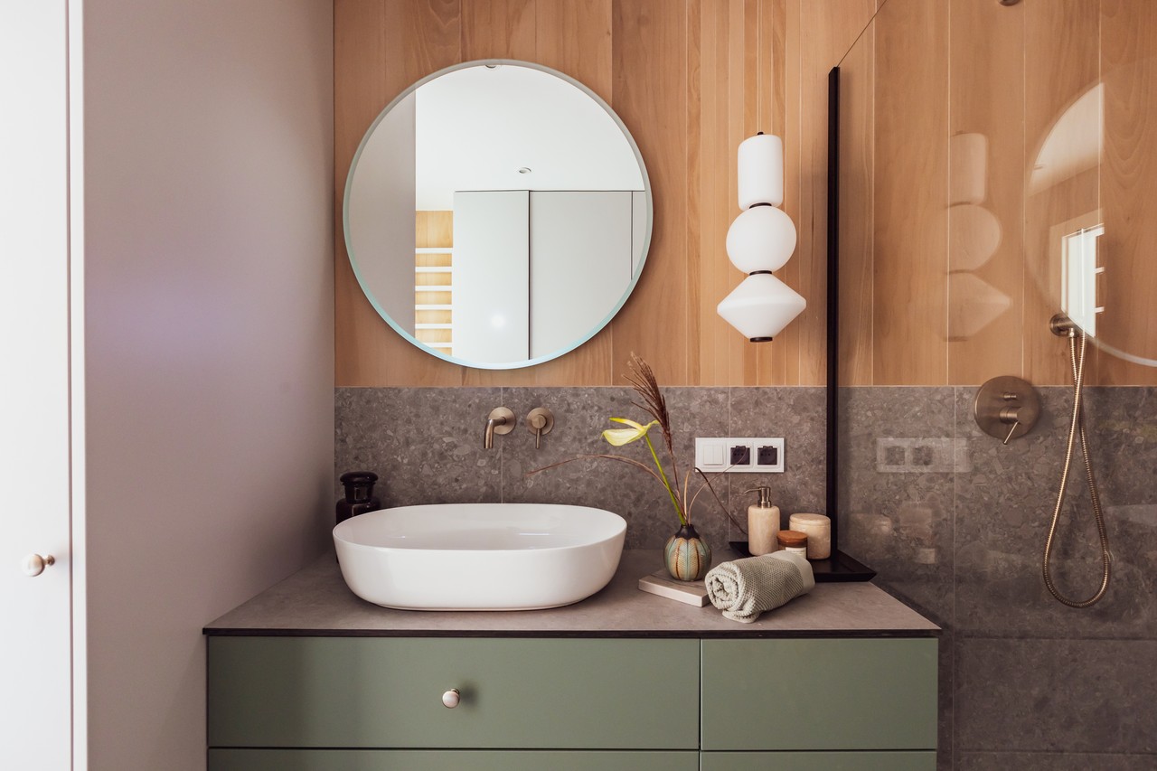 Nowy początek po rozwodzie. 60 m2 kobiecego modern farmhouse pod Krakowem - projekt Awitku Studio - foto Mufka Fotografia