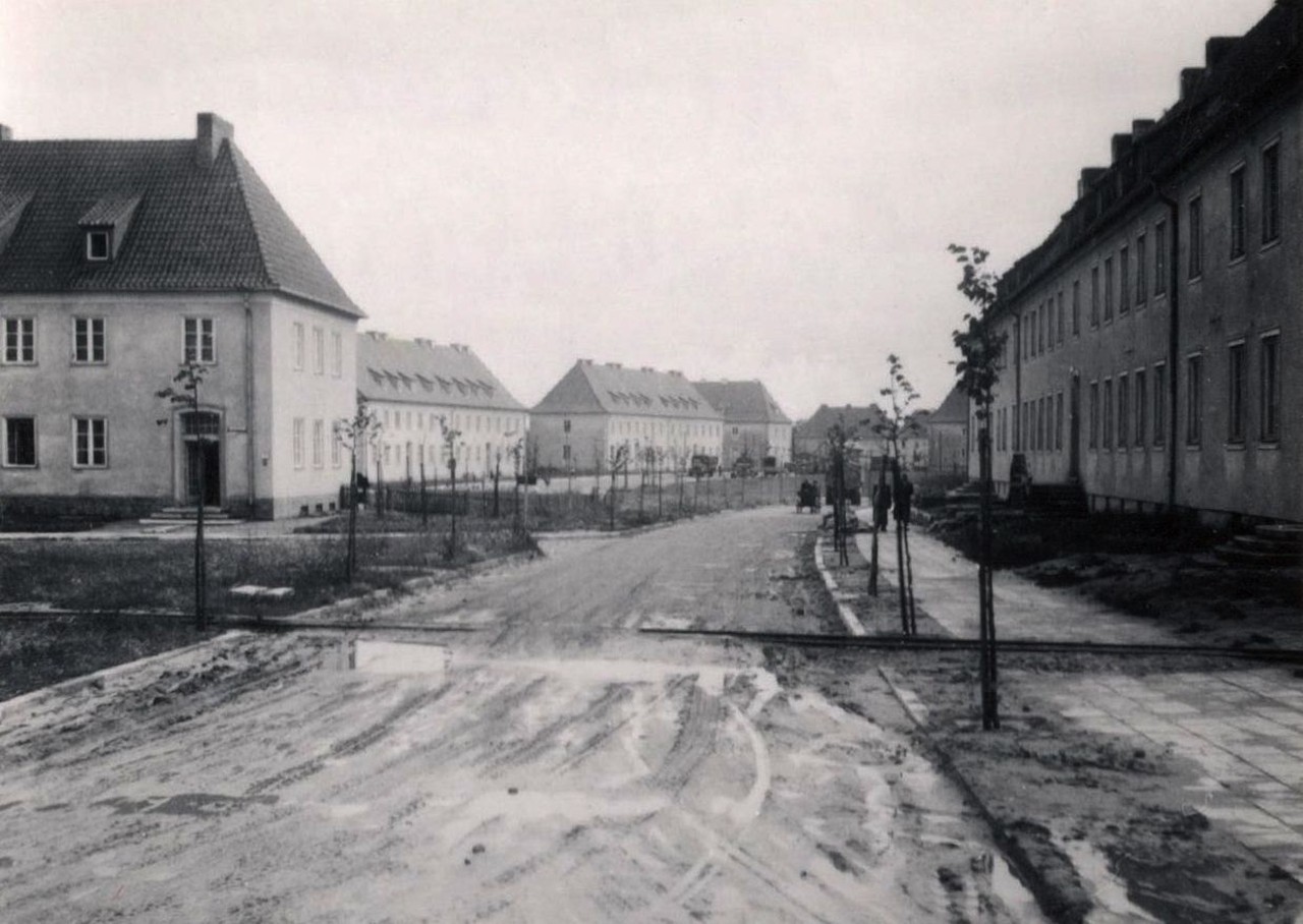 Gartenvorstadt Zichenau (późniejsze osiedle Bloki w Ciechanowie), lata 40. XX w., ze zbiorów prywatnych Wiesława Brodeckiego