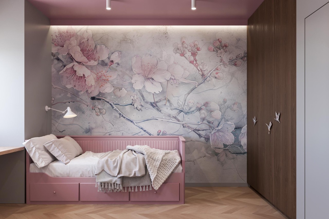 Wall Art - tapeta Sakura