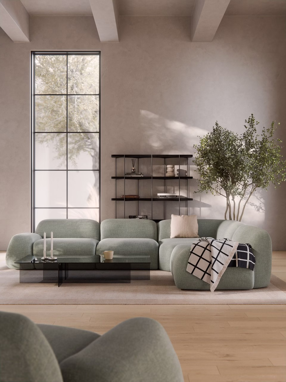Zieleń inspirowana herbatą. Matcha interior podbija aranżacje wnętrz